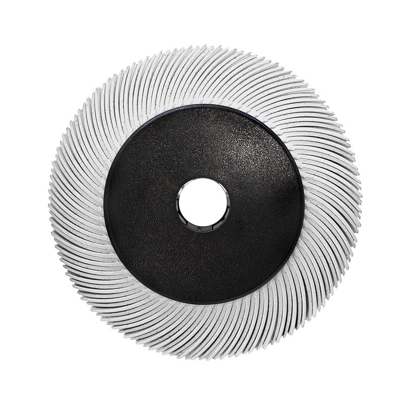 HIEMTE Radial Bristle Brush, 6 in x 1/2 in x 1 in, 5000#, 1SET，Ten Single Piece with Adapter - Image 1
